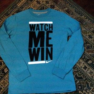 Nike Blue Watch Me Win Child Large Long Sleeve